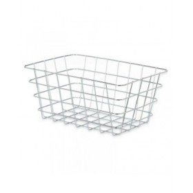 Cestino Multiuso Kinvara W5759K-M CHROME Argentato Argento Metallo 31 x 14 x 21 cm Rettangolare (6 Unità)