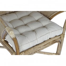 Poltrona DKD Home Decor Bianco Marrone 66 x 50 x 90 cm