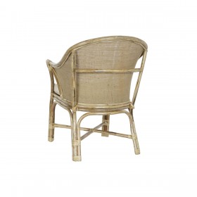 Poltrona DKD Home Decor Bianco Marrone 66 x 50 x 90 cm