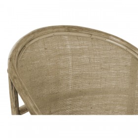 Poltrona DKD Home Decor Bianco Marrone 66 x 50 x 90 cm