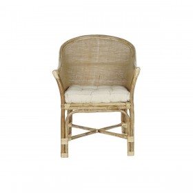 Poltrona DKD Home Decor Bianco Marrone 66 x 50 x 90 cm
