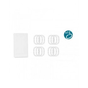 Tenda da Doccia Berilo 89375 Bianco Polietilene EVA 180 x 180 cm (12 Unità)