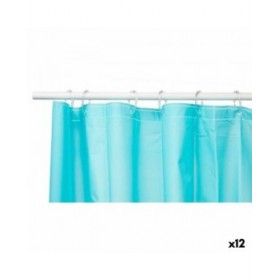 Tenda da Doccia Berilo SC-MIX-01-BLUE Azzurro Polietilene EVA 180 x 180 cm (12 Unità)