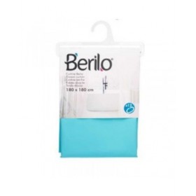 Tenda da Doccia Berilo SC-MIX-01-BLUE Azzurro Polietilene EVA 180 x 180 cm (12 Unità)