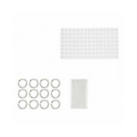 Set da Bagno Berilo CN-B6032A-TRANSP Trasparente PVC Polietilene EVA (12 Unità)