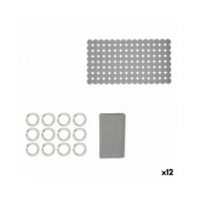 Set da Bagno Berilo CN-B6032A-GREY Grigio PVC Polietilene EVA (12 Unità)