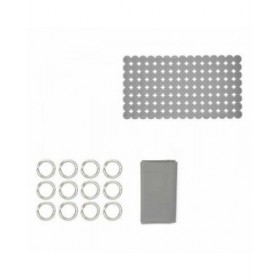Set da Bagno Berilo CN-B6032A-GREY Grigio PVC Polietilene EVA (12 Unità)