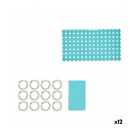 Set da Bagno Berilo CN-B6032A-BLUE Azzurro PVC Polietilene EVA (12 Unità)