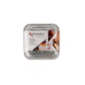 Set di vassoi per Alimenti Kinvara 23241 Monouso Quadrato 12 Unità