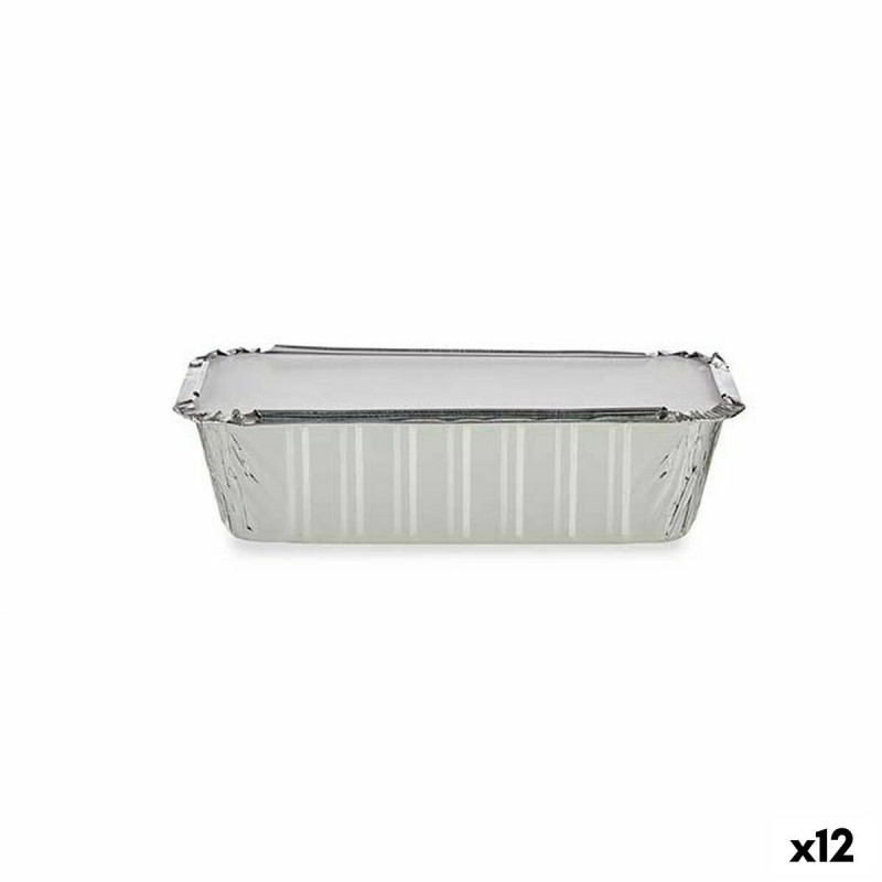 Set di vassoi per Alimenti Kinvara 16153 Monouso Con coperchio 12 Unità