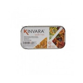 Set di vassoi per Alimenti Kinvara 16153 Monouso Con coperchio 12 Unità