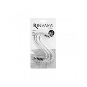 Gancio per appenderla Kinvara 373 Argentato Metallo 12 cm Set (12 Unità)