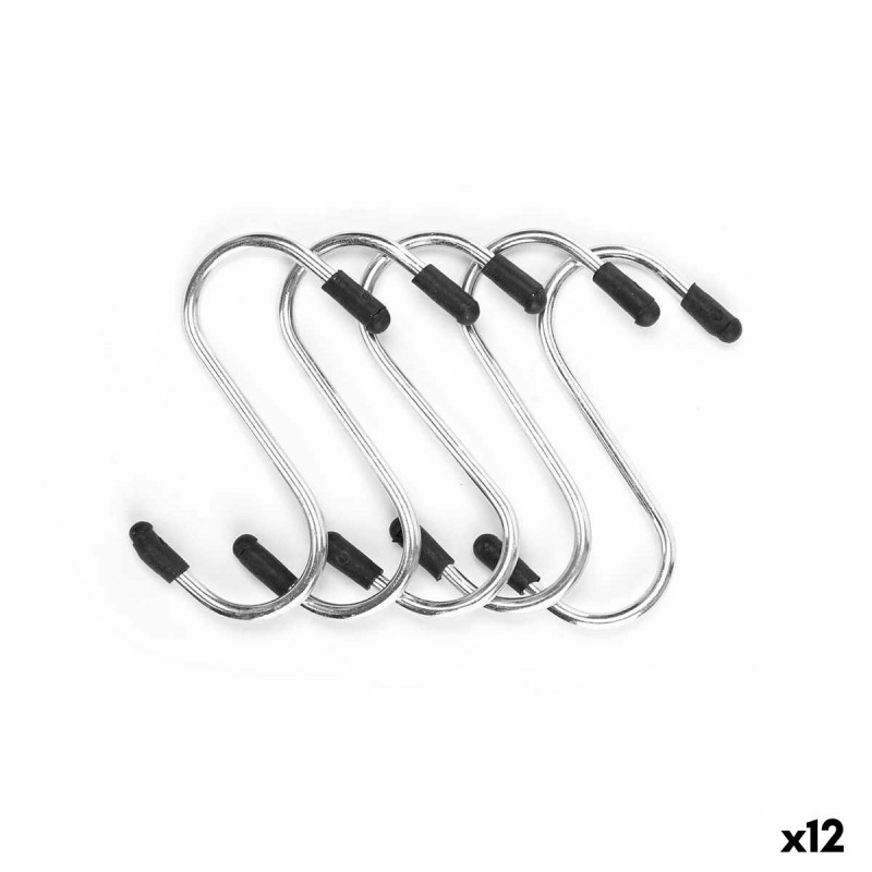 Gancio per appenderla Kinvara 375 Argentato Metallo 7 cm Set (12 Unità)