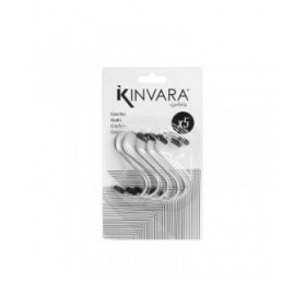 Gancio per appenderla Kinvara 375 Argentato Metallo 7 cm Set (12 Unità)