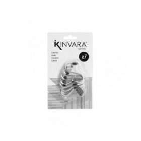 Gancio per appenderla Kinvara 376 Argentato Metallo 4,7 cm Set (12 Unità)