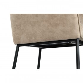 Sgabello DKD Home Decor Nero Beige Metallo 59 x 60 x 107 cm