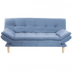 Divano DKD Home Decor Azzurro Blu cielo Naturale Legno Scandi 180 x 85 x 83 cm