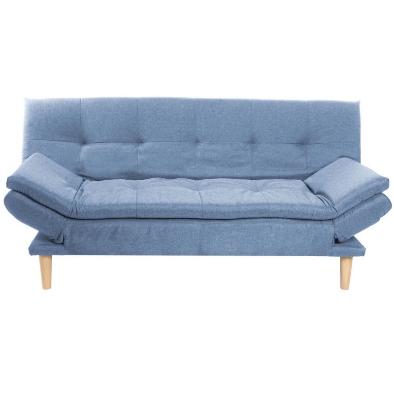 Divano DKD Home Decor Azzurro Blu cielo Naturale Legno Scandi 180 x 85 x 83 cm