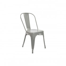 Sedia DKD Home Decor Grigio Metallo 53 x 45 x 85 cm