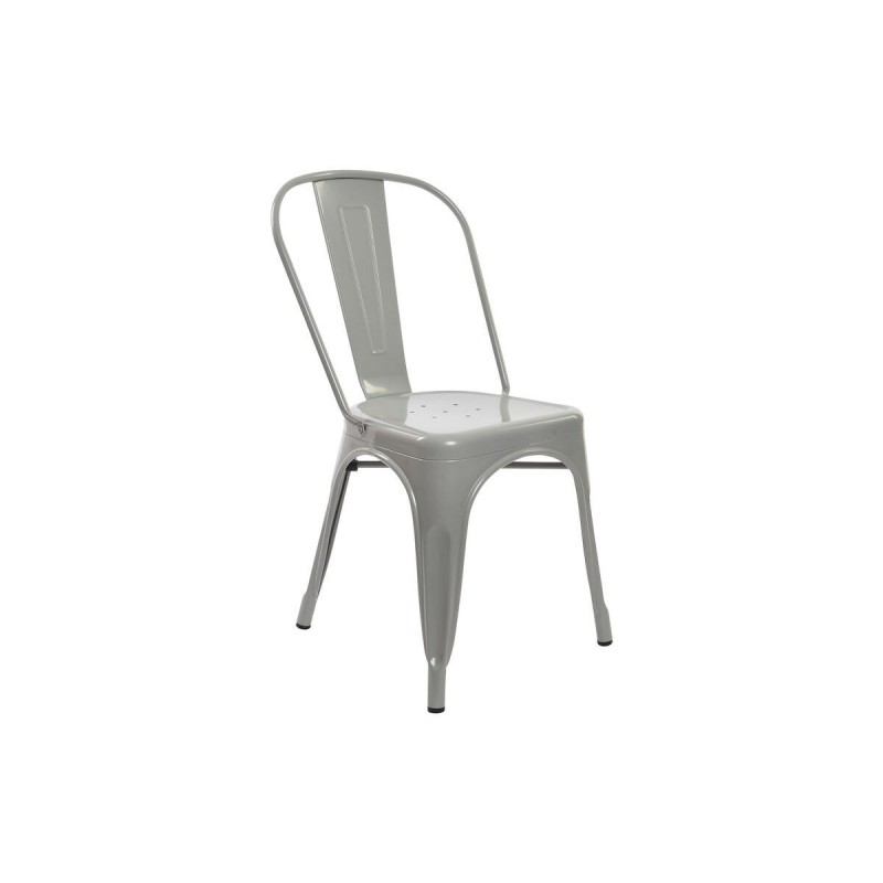 Sedia DKD Home Decor Grigio Metallo 53 x 45 x 85 cm