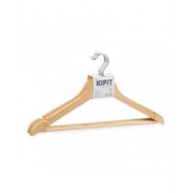 Set di Grucce Kipit 79417 Marrone Legno Metallo 44,5 x 1,2 x 23 cm (24 Unità)