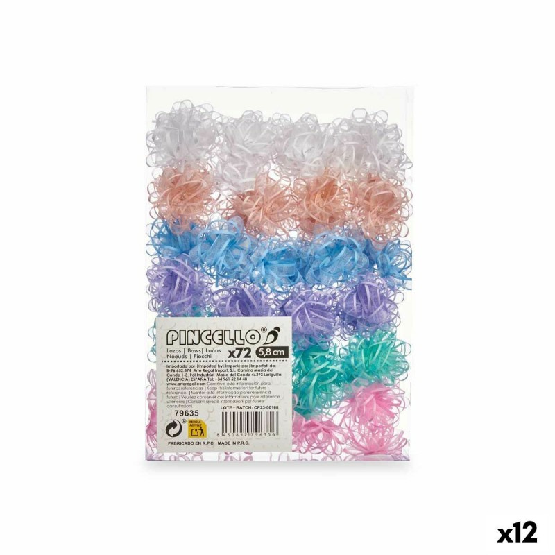 Lacci Pincello 11 PVC 5,8 cm Multicolore (12 Unità)