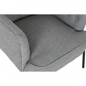 Poltrona DKD Home Decor Grigio Metallo 65 x 73 x 79,5 cm