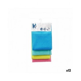 Set di Asciugamani da Cucina Azzurro Verde Rosa Turchese 40 x 60 cm (12 Unità)