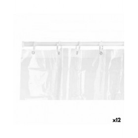 Tenda da Doccia Berilo 216 Trasparente Plastica PEVA 180 x 180 cm (12 Unità)