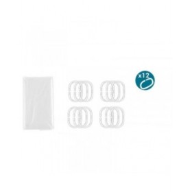Tenda da Doccia Berilo 216 Trasparente Plastica PEVA 180 x 180 cm (12 Unità)