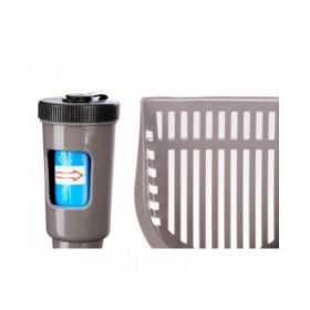 Pala reclaimer Mascow 324 Antracite Plastica 28 x 7 x 12,5 cm Animali Domestici Dispenser per Buste (12 Unità)