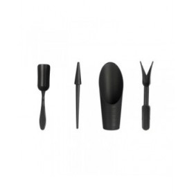 Set di Attrezzi Ibergarden KDS0102102 Antracite polipropilene Giardino (24 Unità)