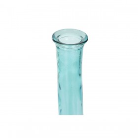 Vaso DKD Home Decor 18 x 18 x 120 cm Blu cielo Vetro Temperato