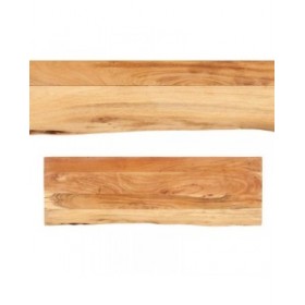 Ingresso Live Edge 120 x 35 x 77 cm Marrone Nero Legno di acacia