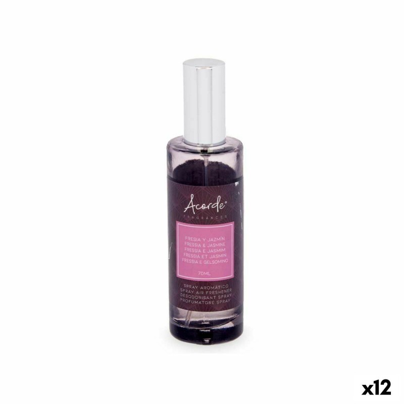 Diffusore Spray Per Ambienti Acorde F-519 Fragola Gelsomino 70 ml (12 Unità)