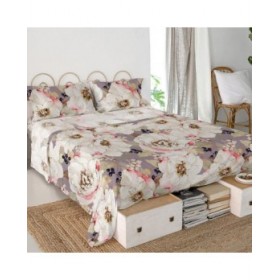 Lenzuolo Superiore HappyFriday White peonies Multicolore 260 x 270 cm