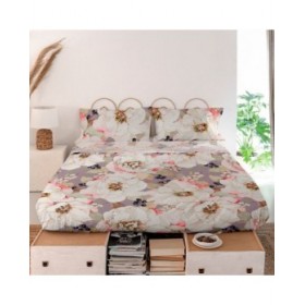 Lenzuolo Superiore HappyFriday White peonies Multicolore 260 x 270 cm