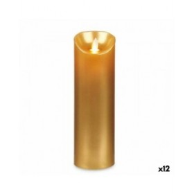Candela LED Acorde L-Y8025-YBH-O Dorato 8 x 8 x 25 cm (12 Unità)