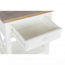 Comodino DKD Home Decor Beige Naturale Legno di paulownia 49,5 x 35 x 61 cm