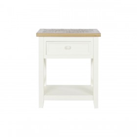 Comodino DKD Home Decor Beige Naturale Legno di paulownia 49,5 x 35 x 61 cm