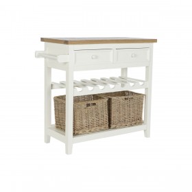 Consolle DKD Home Decor Beige vimini Legno di paulownia 88 x 38 x 80 cm