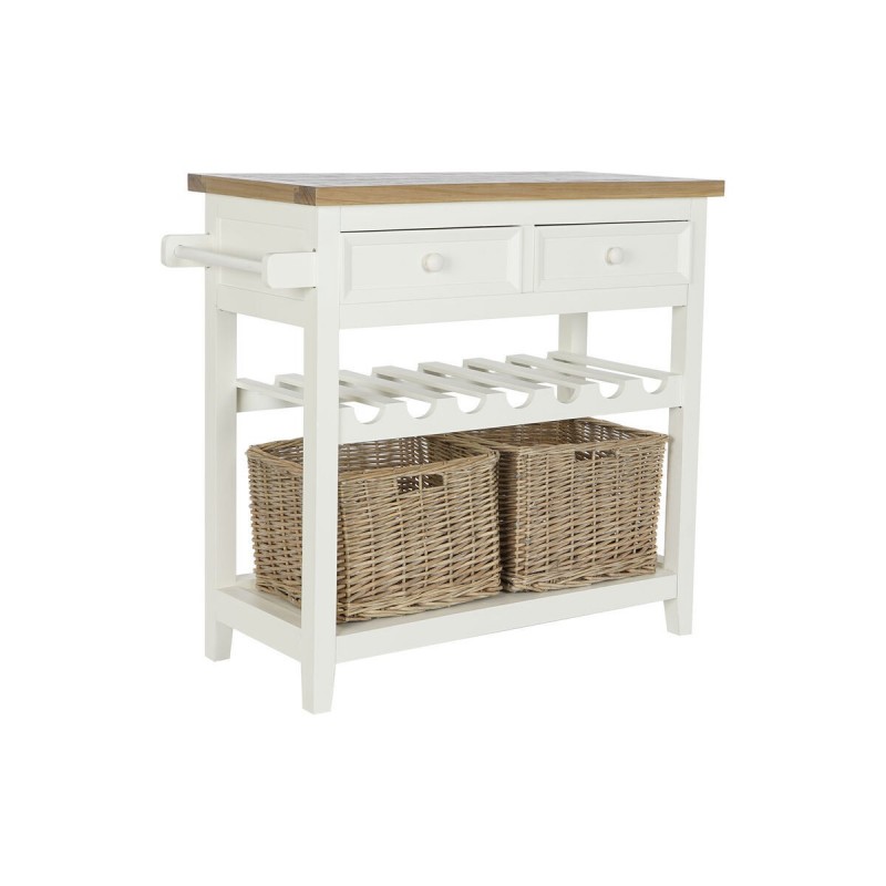 Consolle DKD Home Decor Beige vimini Legno di paulownia 88 x 38 x 80 cm
