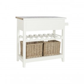 Consolle DKD Home Decor Beige vimini Legno di paulownia 88 x 38 x 80 cm