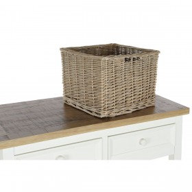 Consolle DKD Home Decor Beige vimini Legno di paulownia 88 x 38 x 80 cm