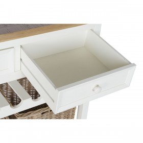 Consolle DKD Home Decor Beige vimini Legno di paulownia 88 x 38 x 80 cm