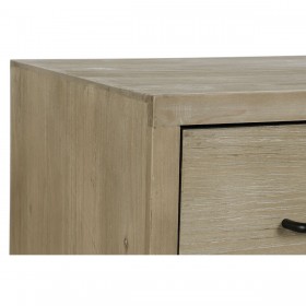 Credenza DKD Home Decor Nero Naturale Metallo Legno MDF 120 x 40 x 64 cm