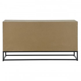 Credenza DKD Home Decor Nero Naturale Metallo Legno MDF 120 x 40 x 64 cm
