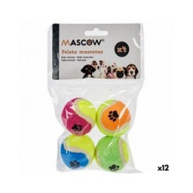 Giocattoli per cani Mascow MC1010A(PHB) Multicolore Polietilene polipropilene ABS Palla Ø 4,5 cm (12 Unità)