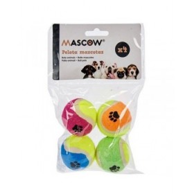 Giocattoli per cani Mascow MC1010A(PHB) Multicolore Polietilene polipropilene ABS Palla Ø 4,5 cm (12 Unità)