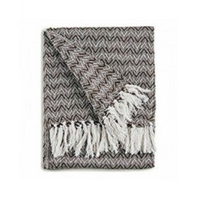Copridivano ITEM NO.25 PLAIDS Marrone Grigio Naturale 160 x 130 cm Spiga (12 Unità)